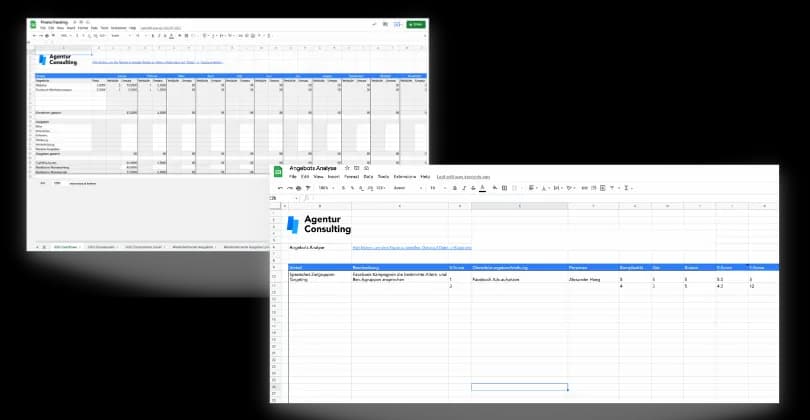 Finanztracking und Angebotsanalyse